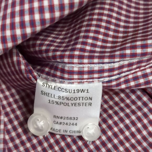 Cody James men's plaid shirt in Red- Blue -  NEW size Large. - Picture 5 of 5